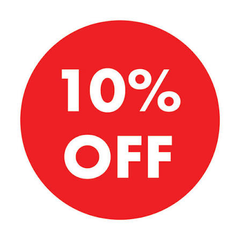 10% OFF all order over $150 and 5% off orders over $70