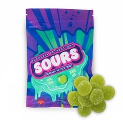 3000mg Indica Green Apple Sours by Euphoria Extractions (100mgx30)