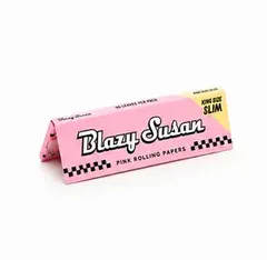 King Size Pink Rolling Papers by Blazy Susan