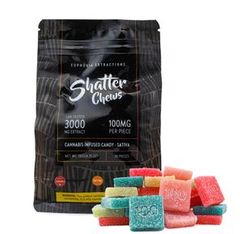 3000mg Sativa Party Pack Shatter Chews by Euphoria Extractions (100mgx30)