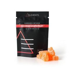 200mg THC Gummies by Elements Orange Grapefruit
