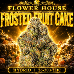 Frosted Fruit Cake | 26-30% THC | HYBRID | $110 OZ | $200 / 2 OZ