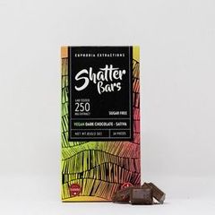 Dark Chocolate Vegan Sativa 250mg Shatter Bar by Euphoria Extractions