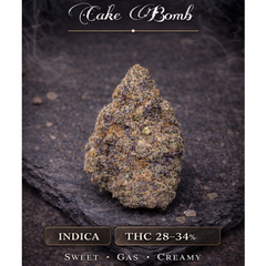 Cake bomb 🍰💣 | INDICA |  28-34% THC | $100 an oz | $150 for 2 Ozs | $300 for 4 ozs | $500 for 8 ozs | $900 a Pound | 