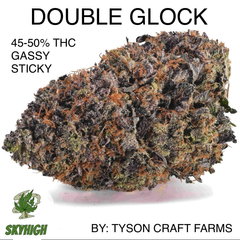 DOUBLE GLOCK AAAAA+ 45-50% THC (2 OZ FOR $400) BY: TYSON CRAFT FARMS