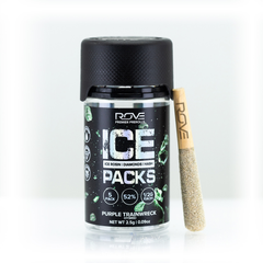 Purple Trainwreck- Infused Ice Packs (Rosin, Hash, and Diamonds) 5x 0.5g 