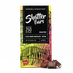 Sativa 250mg Dark Chocolate Shatter Bar (Vegan)
