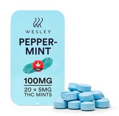 100mg THC Peppermint Wesley Mints - 5mg x 20