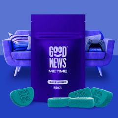 Good News Me Time Blue Raspberry Gummies