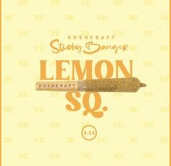 1 x 0.5g Infused Sticky Banger Pre-Roll Indica Lemon Squeeze by KushKraft