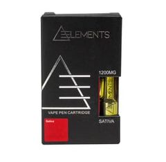 1200mg Vape Cartridge Sativa Super Lemon Haze by Elements