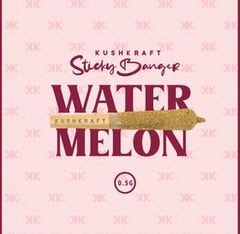 1 x 0.5g Infused Sticky Banger Pre-Roll Sativa Lemonade Sweet Melon Ice by KushKraft
