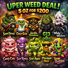 UPer Weed 5oz Mega Bulk Deal – Mix & Match | $200