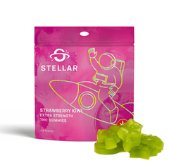 1000mg Strawberry-Kiwi Nebula Gummies by Stellar Treats