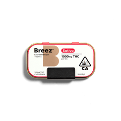 Breez Sativa Tablet Tin | 1000mg THC total