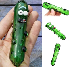Glass Pipe featuring Pickle Rick 6"