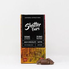 Milk Chocolate Sativa 500mg Shatter Bar by Euphoria Extractions
