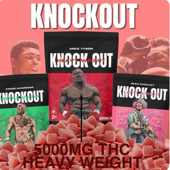 KNOCKOUT GUMMIES 5000MG THC (3 FOR $120) (HEAVYWEIGHT - MIKE TYSON)