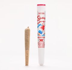 1 x 0.5g Infused Sticky Banger Pre-Roll Sativa Rocket Pop by KushKraft