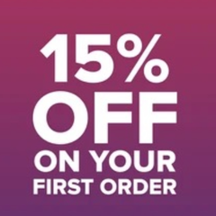 GET 15% off on your FIRST order