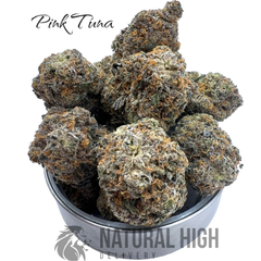* Pink Tuna ( 30%THC) - 2 OZs = $185 + gift