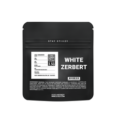 - WHITE ZERBERT - 3.5G Black Label Mylar