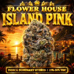 Island Pink | 27-30% THC | INDICA DOMINANT HYBRID | $120 OZ | $220 / 2OZS