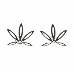 CAFE Silver Stud Earrings 1 Pair
