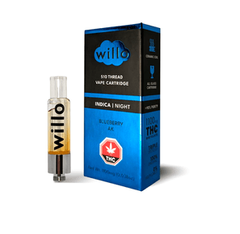 Blueberry AK - 1G THC Vape Cartridge by Willo