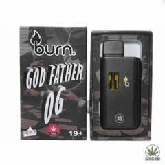Burn 3g THC Disposable Vape - Indica, Godfather OG
