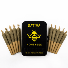 10x.35g Quickies by Honeybee Premium - Sativa - The Bruntz 24% THC