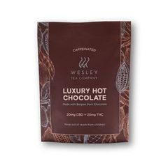 1:1 20mg CBD: 20mg THC Luxury Hot Chocolate Single by Wesley Tea