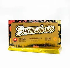 500mg Sativa Toffee Crunch Shatter Bar by Euphoria Extractions GOLDEN TICKET INSIDE