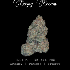  🍩✨ Crispy Cream (Indica-Dominant Hybrid) 32-37% THC | $110 an oz | $165 for 2 ozs | 