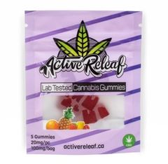 Lemon 100mg CBD Gummies by Active Releaf