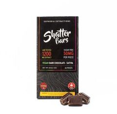 1200mg Sativa Dark Chocolate Vegan Shatter Bar by Euphoria Extractions