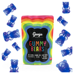 Ganja Bear Sour Gummies 150mg THC Assorted $10