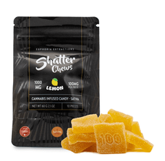 1000mg Sativa Lemon Shatter Chews by Euphoria Extractions (100mg x10)