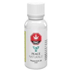 Peace Naturals - Peppermint 25 CBD Oil - Blend - 25ml