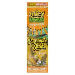 Juicy Jay Terp-Enhanced Pineapple Shake Hemp Wraps 2 Sheets