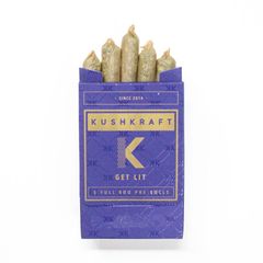 5 x 0.6g Pre Roll Pack Indica by KushKraft