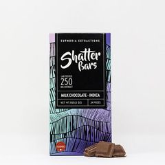 Milk Chocolate Indica 250mg Shatter Bar by Euphoria Extractions