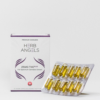 250mg - 10x25mg THC PLUS (RSO) Capsules by Herb Angels