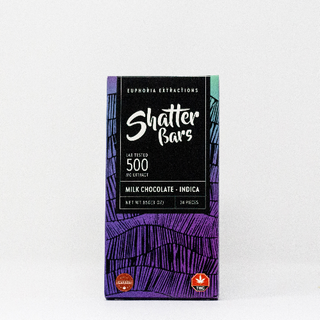 Milk Chocolate Indica 500mg Shatter Bar