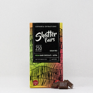 Vegan Dark Chocolate Sativa 250mg Shatter Bar