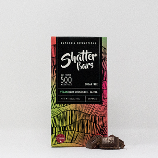 Sativa 500mg Dark Chocolate Shatter Bar (Vegan)