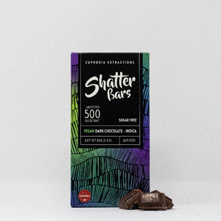 Indica 500mg Dark Chocolate Shatter Bar (Vegan)