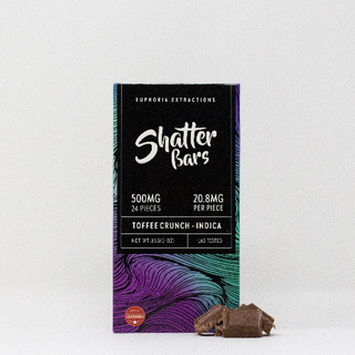 Indica 500mg Toffee Crunch Shatter Bar