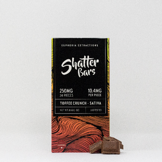 Sativa 250mg Toffee Crunch Shatter Bar