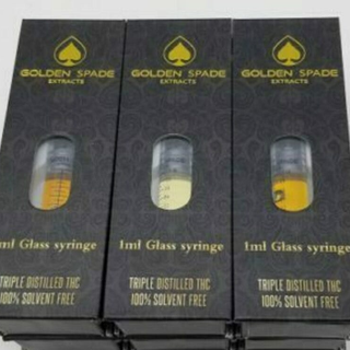 Golden Spades Extracts-Glass THC Syringe